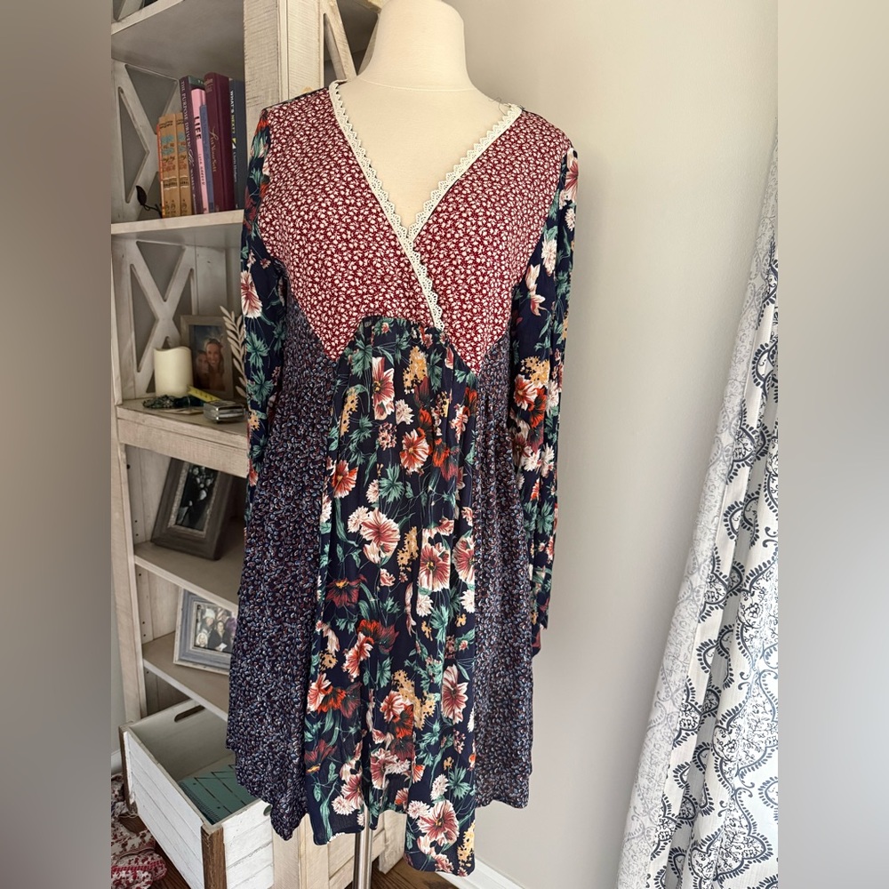 Umgee boutique boho patchwork flowy spring summer… - image 2